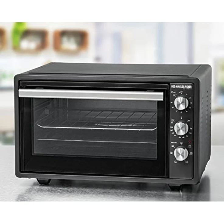 Rommelsbacher BG 1620 Minibackofen, Standgerät, Garraum 37 l, Abmessungen in cm 20 x 39,5 x 38, schwarz – Bild 4