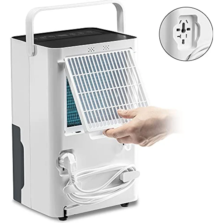 Trotec TTK 33 E Komfort Luftentfeuchter, bis 30 m², Entfeuchtungsleistung 14 l-Tag, 1,5 L Tank, Wäschetrocknungsfunktion, weiß-grau (1.120.000.037) – Bild 6