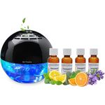 aspira Luftreiniger, Home Lufterfrischer mit Ionisator - Duftzerstäuber - Airfresher bowl, inkl. 4 Duftöle, weiß