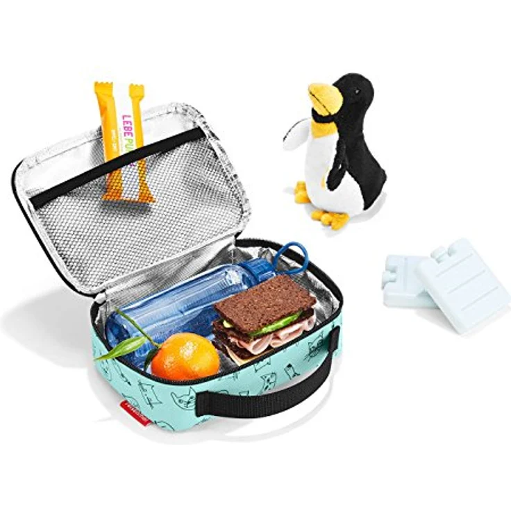 reisenthel Thermocase kids 20 x 14 x 6,5 cm 1,5 Liter cats and dogs mint  – Bild 3