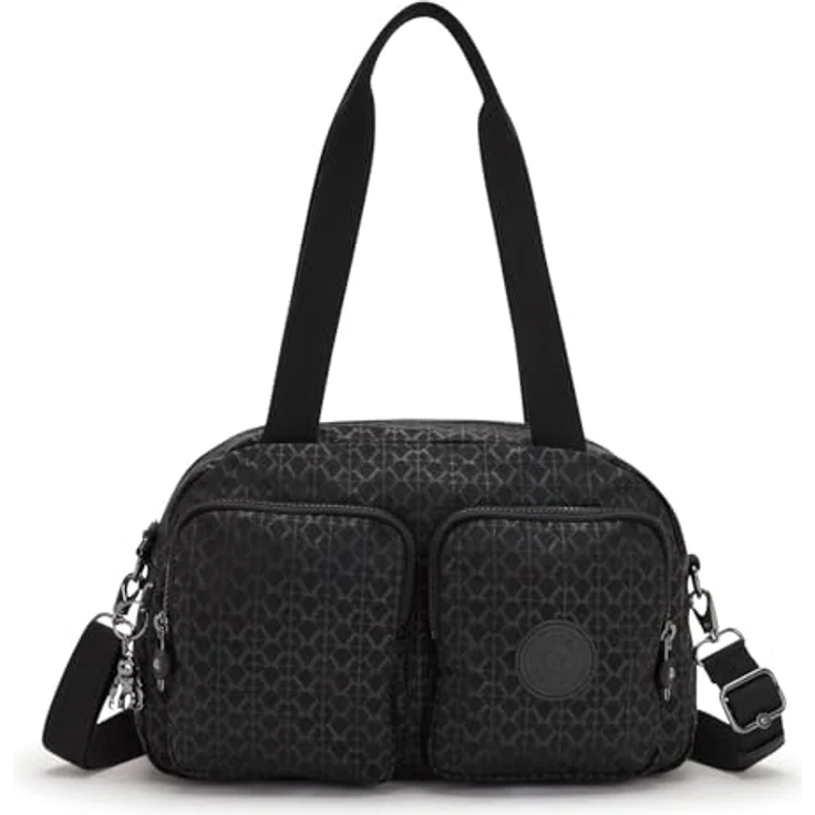 KIPLING Cool Defea Umhängetasche, sportive Schultertasche in Schwarz mit Zipperfächern und verstellbarem Schulterriemen – Bild 1