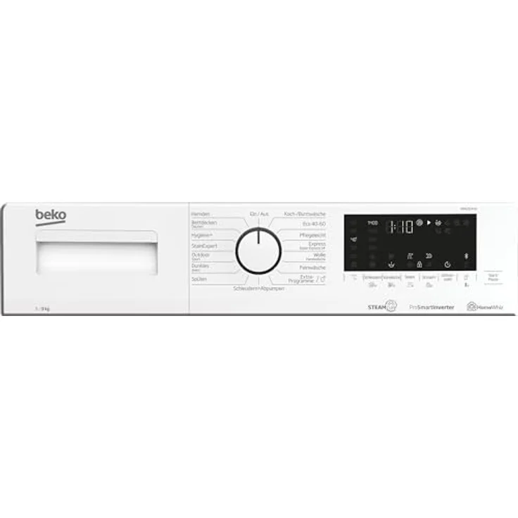 Beko Waschmaschine WMC91440 9 kg SteamCure Dampffunktion ProSmart Inverter Motor, weiß – Bild 4