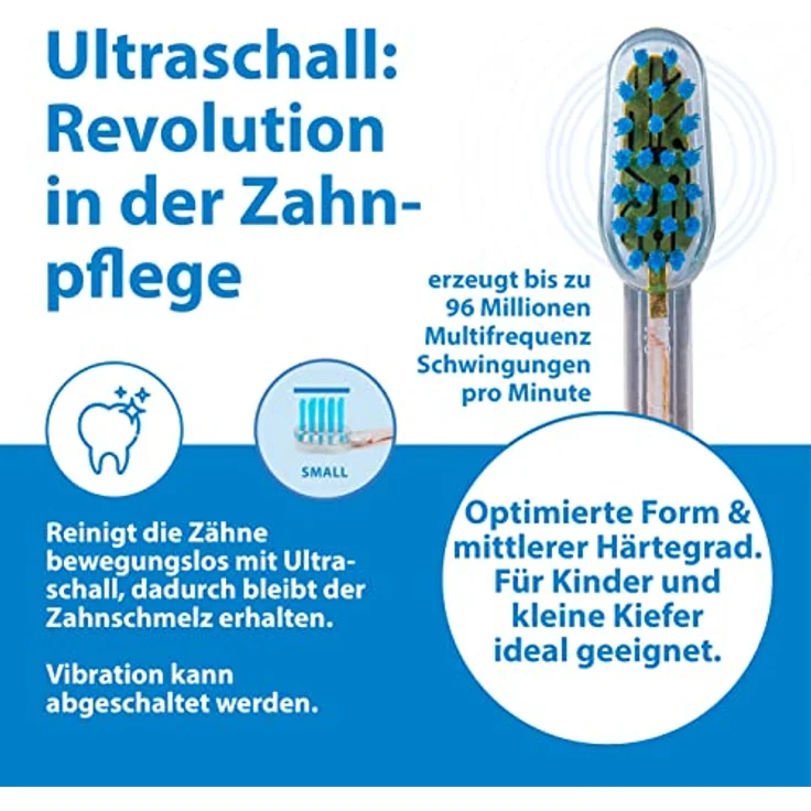 EmmiDent E4 Aufsteckbürsten für elektrische Zahnbürste 4 St. Transparent – Bild 4