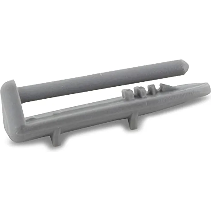 DL-pro Laufschienenanschlag Clip hinten, Endschienenkappen Stopper für Geschirrkorb, grau, passend für Beko 1880580400 und Whirlpool 481246279981
