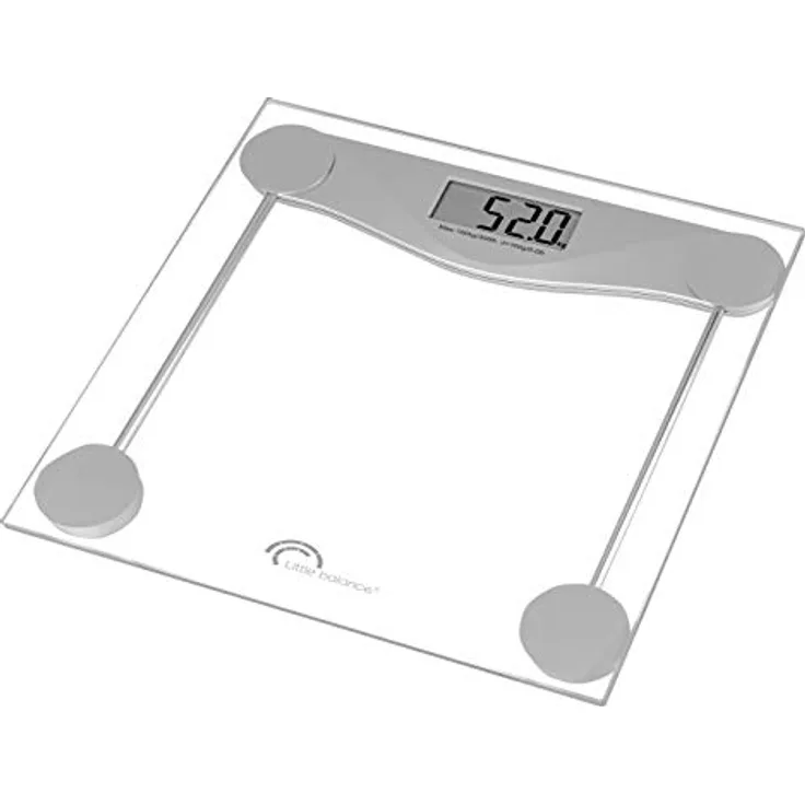LITTLE BALANCE 8193 Personenwaage, Tempered Glass, Durchsichtig
