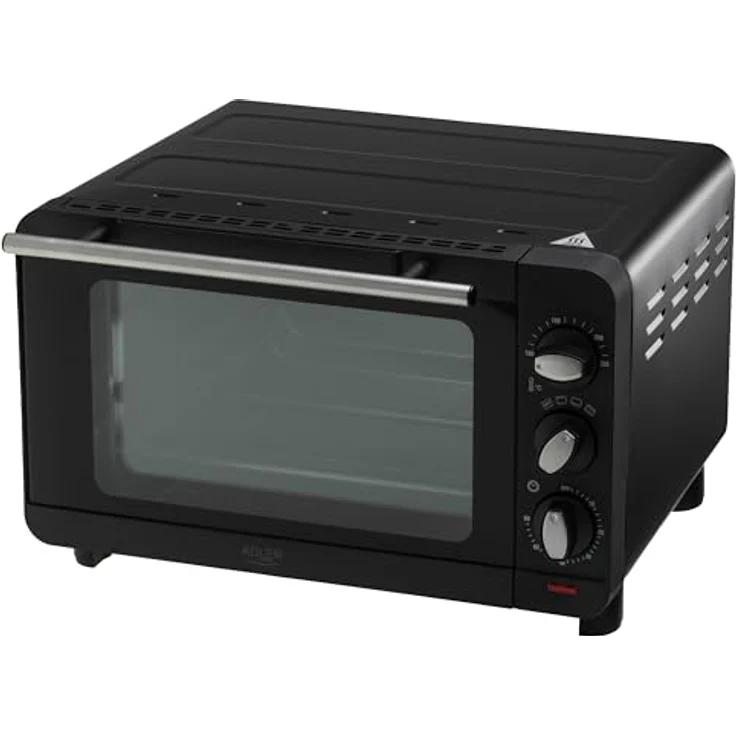 Adler AD 6029 Elektrobackofen, Kleinbackofen in Schwarz mit vielseitigen Kochfunktionen – Bild 1