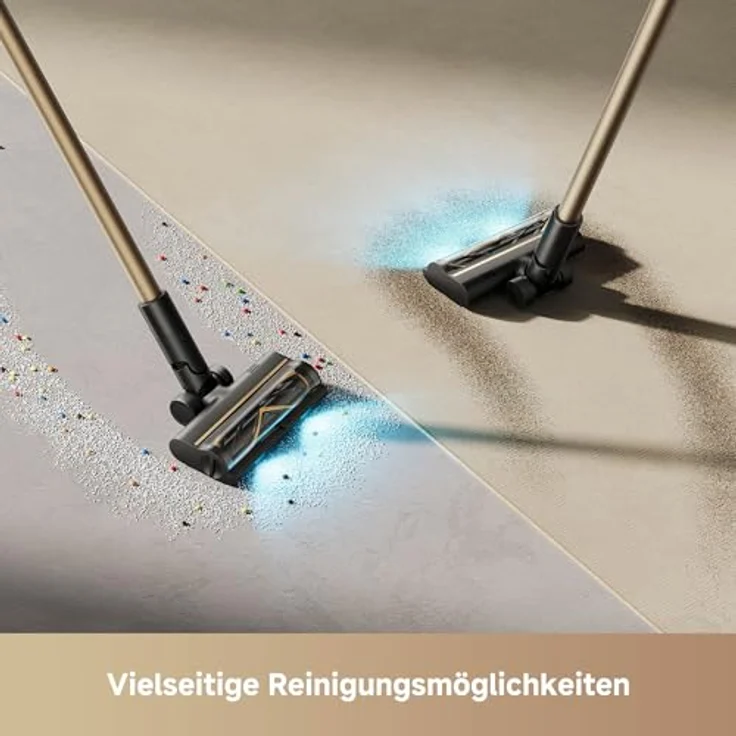 Dreame Mova S5 Sense, Kabelloser Hand-und Stielstaubsauger, 570 W, 27.000Pa Saugleistung, Vielseitiges Zubehör, Blau – Bild 3