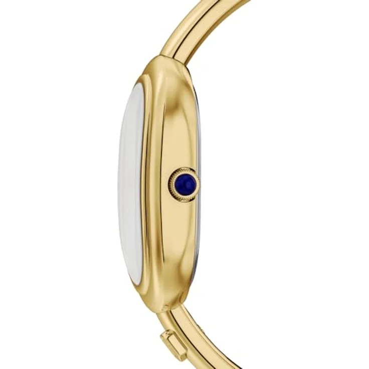 Fossil Sloan Uhr für Damen, Quarz-Dreizeigerwerk, ovales goldfarbenes Edelstahlgehäuse mit Perlmuttzifferblatt, Edelstahlarmband, wasserdicht bis 50 m – Bild 4