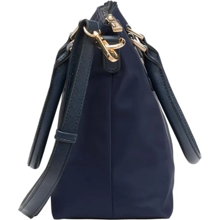 L.Credi Alena Shopper Tasche, 32 cm, blau, 100% Polyurethan – Bild 4