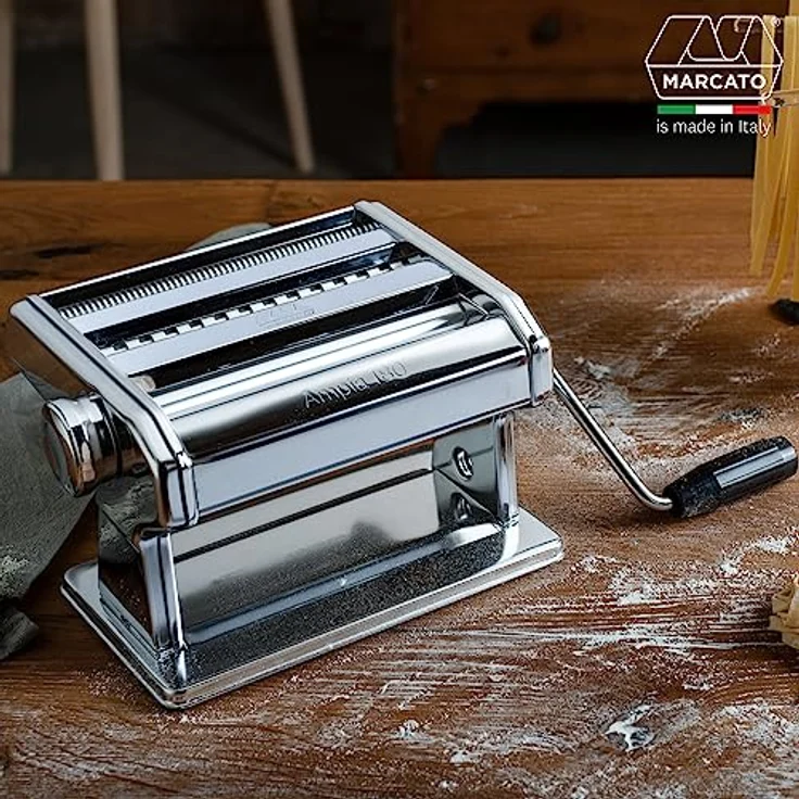 Marcato 180C Ampia Compact Nudelmaschine, Stahl, Grau – Bild 3