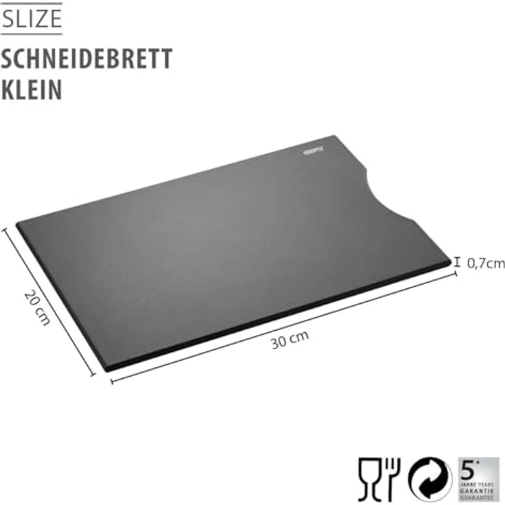 GEFU Schneidebrett SLIZE, Holzpapierfaser, Holzverbundstoff aus 80 % recyceltem Material – Bild 3
