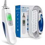 FORA IR20C, Infrarot Ohrthermometer in medizinischer Qualität mit 16 Einmal-Schutzkappen, kleiner Eisenkopf- langlebig, Einfach zu säubern.