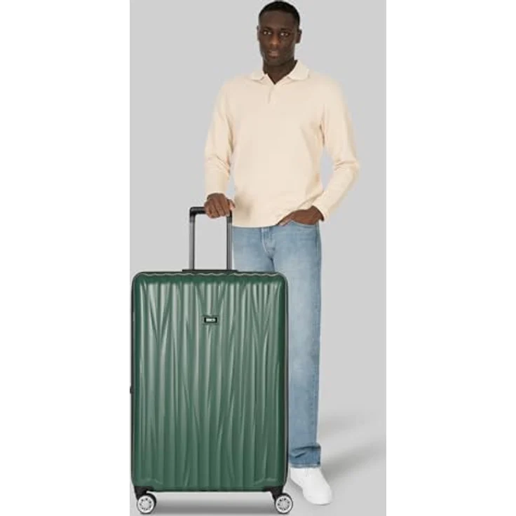 Brics Cervia 2.0, Hartschalenkoffer Trolley L 77 cm, 4 Rollen, Dehnfalte, Grün, (107 l) – Bild 8