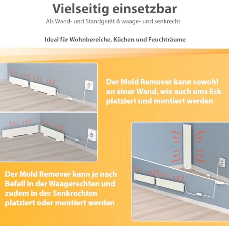 Northpoint Schimmelentferner, 2er-Set Infrarot Heizpaneel für Wand und Bad, chemiefrei, energieeffizient – Bild 5