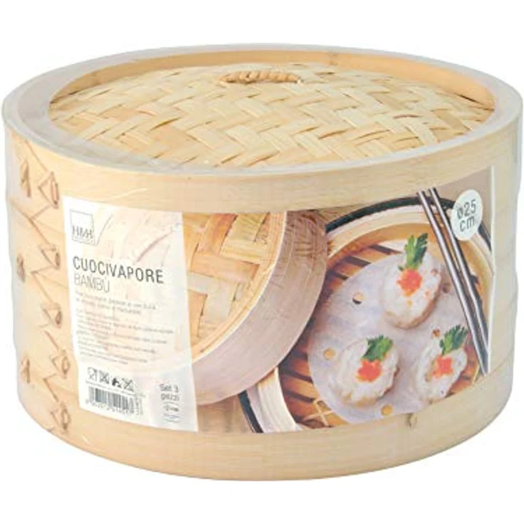Chio Dampfgarer, Bambus, Beige, 25 cm, 33 Teile – Bild 3