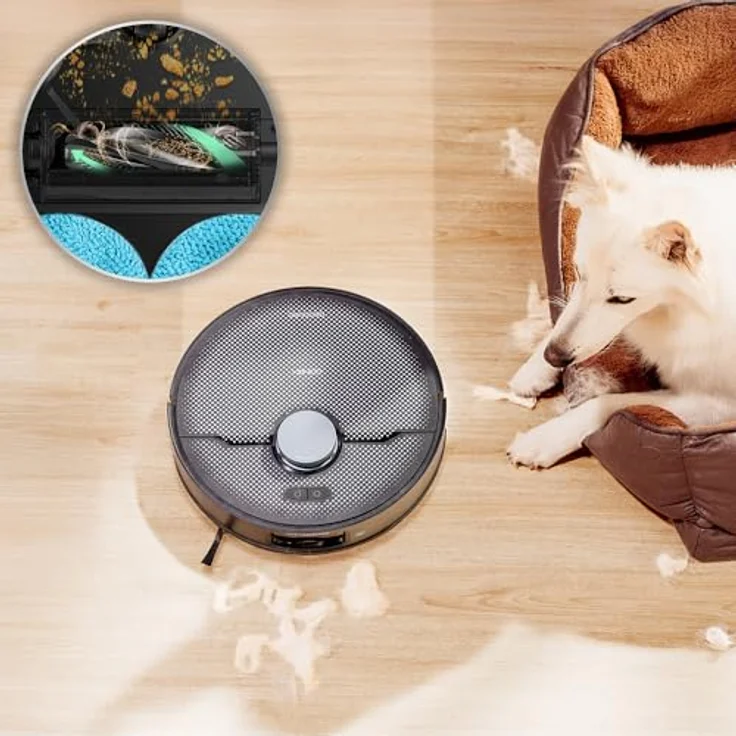 Cecotec Conga X70, Saug- und Wischroboter mit Selbstentleerungsstation, 15000Pa Saugkraft, 4-in-1-Basis, Smartphone-Steuerung und 240 Minuten Akkulaufzeit – Bild 10