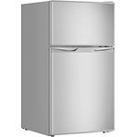 PKM Kühlschrank mit Gefrierfach GK88 EIX 59 l Kühlteil 25 l Gefrierteil, Inox Design