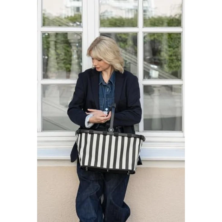 reisenthel Carrybag Einkaufstasche, 48 cm, weiß, 100% PET, leicht und vielseitig – Bild 6