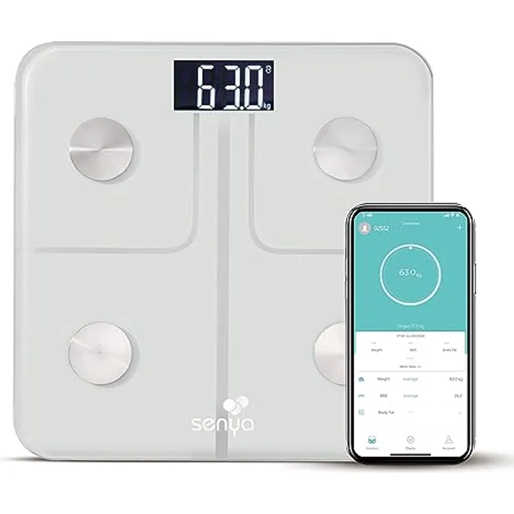 SENYA Smart Body SYWB-S008W Personenwaage, Weiß