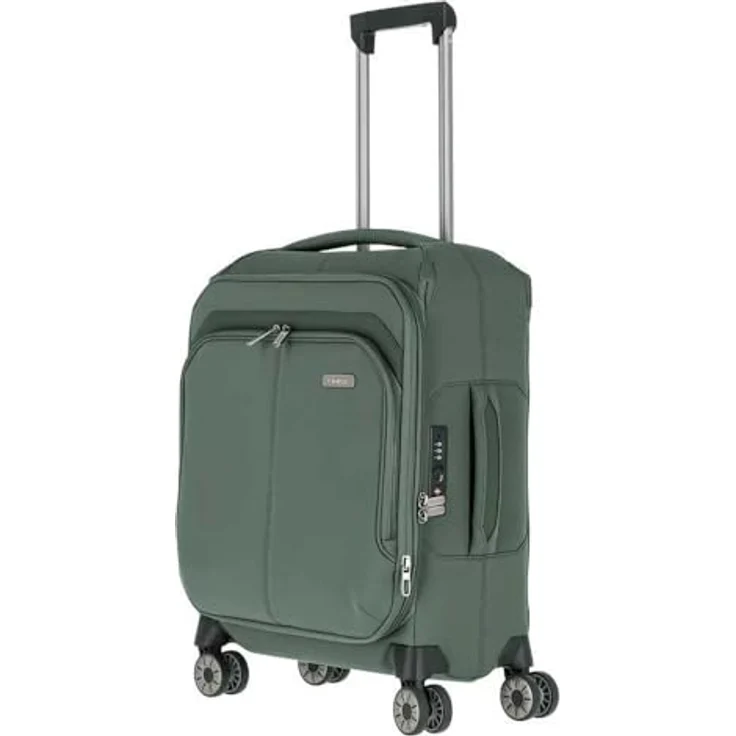 Travelite Priima - 4-Rollen-Kabinentrolley S 55 cm erw. Olive, Nylon, 34 Liter, Leichtgewicht 2,3 kg – Bild 3
