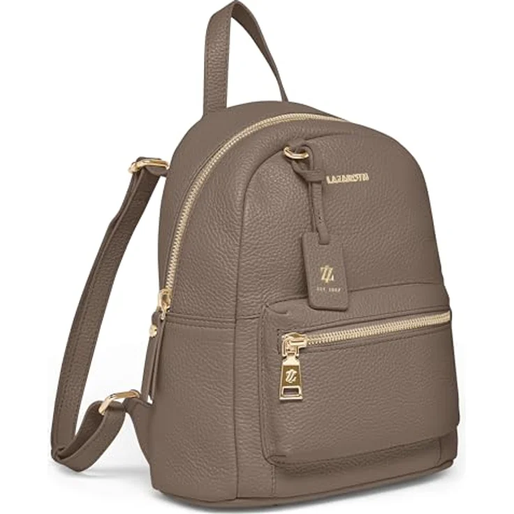 Lazarotti Bologna Leather City Rucksack, 100% Leder, 27 cm, braun – Bild 3