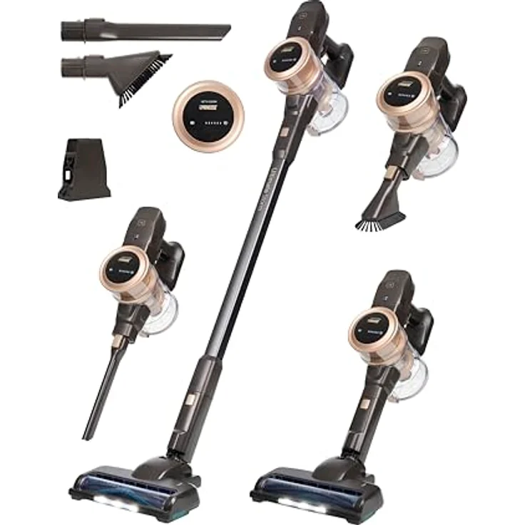 Princess Akku Staubsauger Ultimate Storm, 27 kPa, 45 min Laufzeit, Tierhaare, Kabellos, Beutellos, Leicht, 3 Geschwindigkeiten, Inkl. Zubehör, 339395 – Bild 1