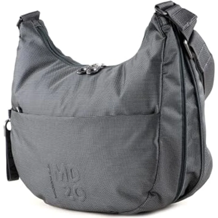 Mandarina Duck MD20 Hobo QMT27, Beuteltasche mit geräumigem Hauptfach, Grau – Bild 3