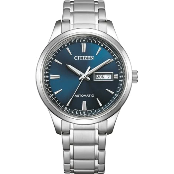 Citizen Automatik Armbanduhr Kal. 8200, Edelstahl, dunkelblaues Zifferblatt, 42 Stunden Gangreserve, wasserdicht bis 5 bar – Bild 1