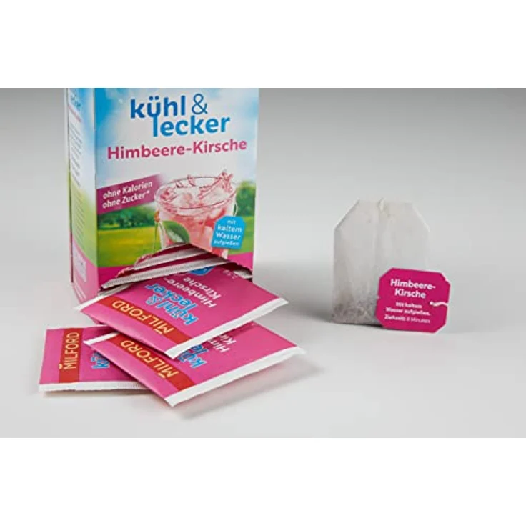 Milford kühl & lecker Himbeere-Kirsche, 20 Teebeutel – Bild 6