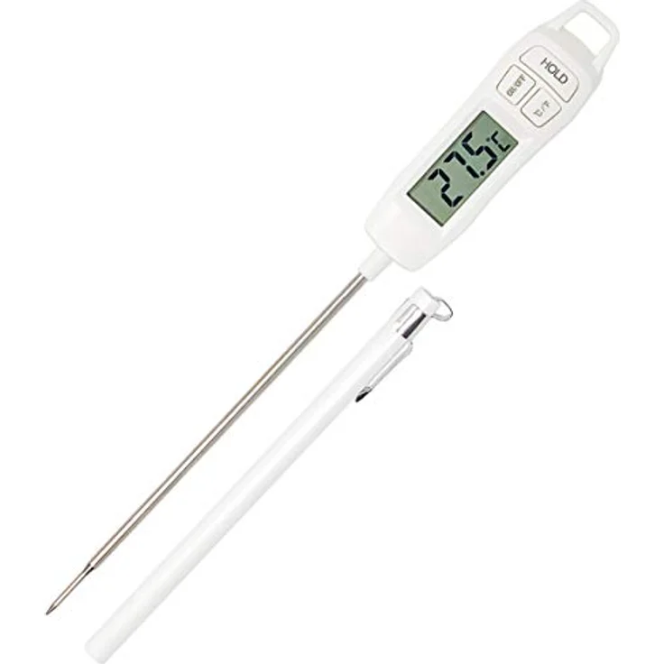 Joejis Bratenthermometer Fleischthermometer Lebensmittelthermometer - Großes Digitales LCD-Display - Ideal Küche Thermometer zur Genauen Temperaturmessung von Getränken BBQ Fleisch Hähnchen und mehr – Bild 1