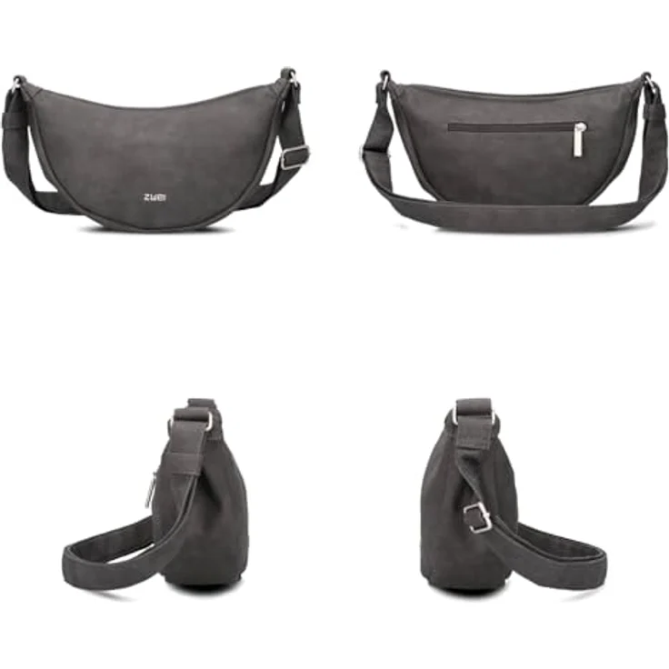 Zwei Mademoiselle.M Umhängetasche, 32 cm, stilvolle Handtasche für den täglichen Gebrauch – Bild 3