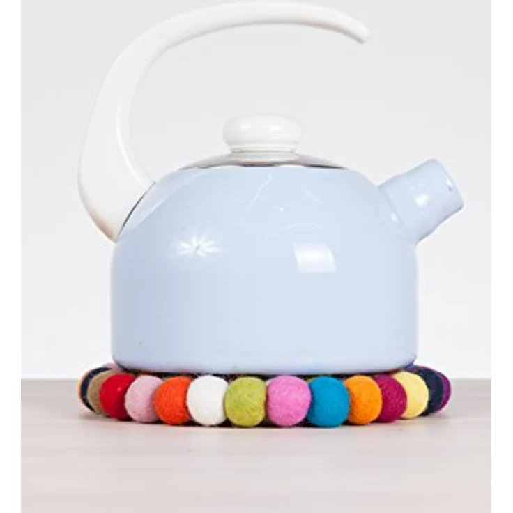 myfelt Filzkugel Topfuntersetzer - Lotte - 20 cm, bunt – Bild 6