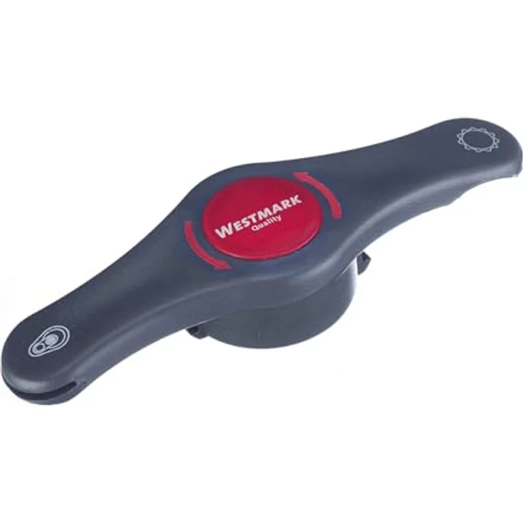 Westmark Kombiöffner, Flaschen--Getränkedosenöffner, Länge: 14,7 cm, Kunststoff, Propeller 4 in 1, Schwarz-Rot, 10512280 – Bild 2