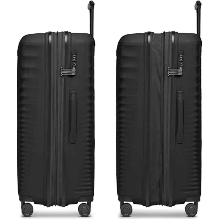 Farmhood Eco Edition großer Hartschalen Check-in Koffer nachhaltig | XL Trolley 53 x 31 x 77 cm mit Dehnfalte von 114 auf 120 Liter erweiterbar | Ultra-leicht nur 4,25 Kg – Bild 2
