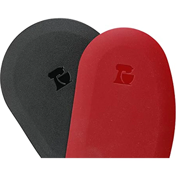 KitchenAid 2-Teiliges Teigschaber Set, Hitzebeständige Silikonspatel in Rot/Schwarz, Ergonomisches Design für Schüsseln und Pfannen – Bild 2