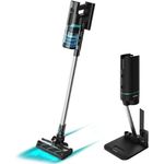 Cecotec Staubsauger Vertikalsauger Conga Rockstar 10000 Nebula Station, 450W, ForceSonic-Technologie 30 kPa, Selbstreinigende Basis, Jalisco-Bürste, Ausziehbares, Lithium-Ionen-Akku, 3-in-1, Parallel Cyclone System