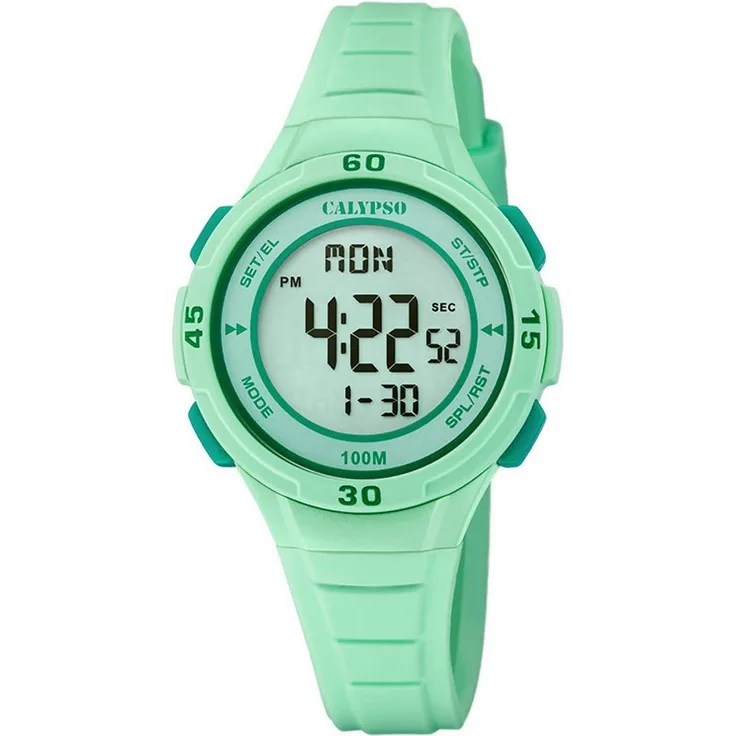 CALYPSO WATCHES Chronograph Junior Collection, K5830/1, Quarzuhr, Kinderuhr, digital, Stoppfunktion, mint