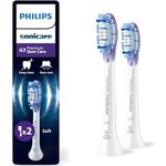 Philips Sonicare G3 Premium Gum Care Original Bürstenköpfe, Weiß, 2er-Pack, entfernt bis zu 10x mehr Plaque, BrushSync Funktion