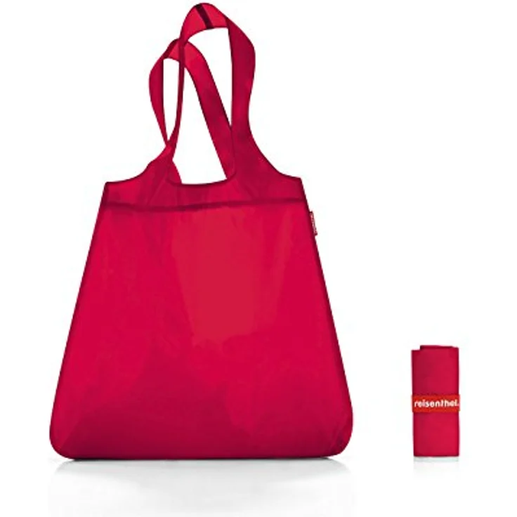 reisenthel Mini Maxi Shopper Einkaufstasche, 43,5 cm, rot, aus 100% Polyester – Bild 1