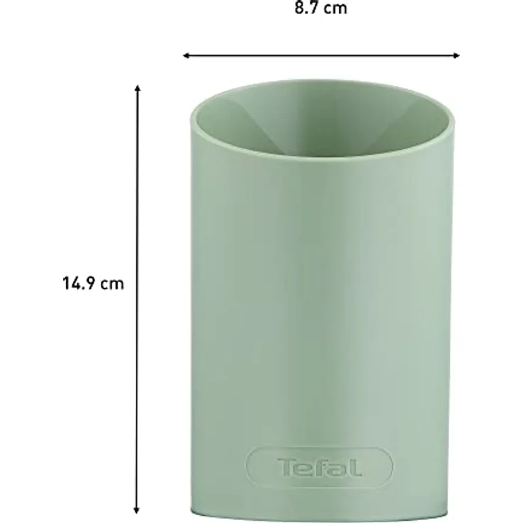 Tefal Natura Küchenutensilien-Set, 5-teilig: Löffel 28 cm, Löffel 29 cm, Klingenspatel 28 cm, Winkelspatel 29 cm und Ständer, FSC-zertifiziertes Holz, K270S5 – Bild 2