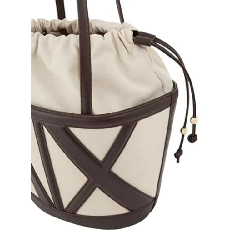 Armani Exchange Marisol Shopper Tasche, 39 cm, braun, 100% Baumwolle – Bild 5