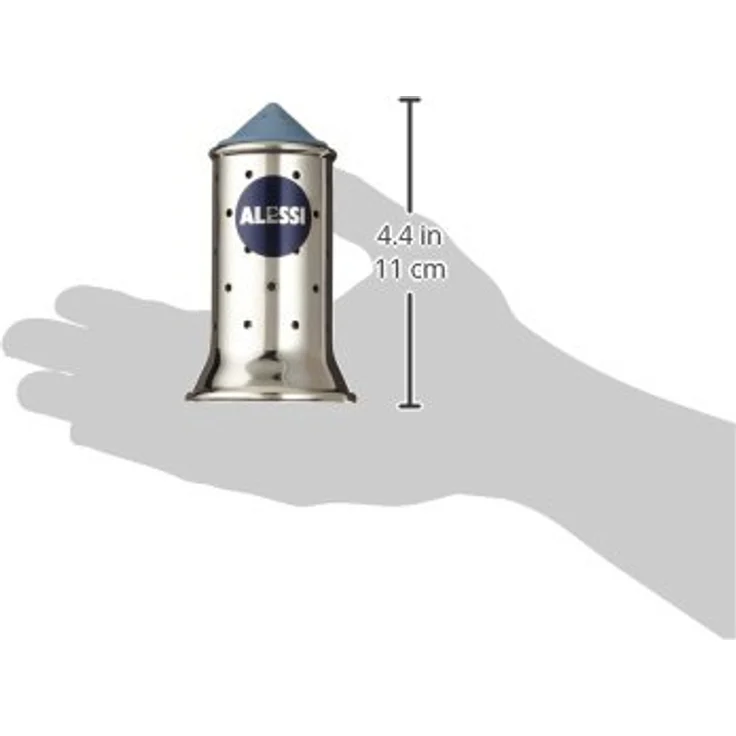 Alessi Salzstreuer, Blau, Edelstahl, 6.5 x 7 x 24 cm – Bild 3