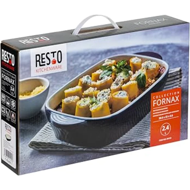 RESTO Kitchenware Fornax Backform, rechteckige Auflaufform, spülmaschinengeeignet, für Kuchen, Lasagne, Brownie, 1-tlg. – Bild 6