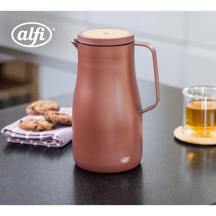 Alfi Isolierkanne Studio Tea, Rost, Metall, 1 L, BPA-frei, doppelwandig, Vakuum, lebensmittelecht – Bild 2