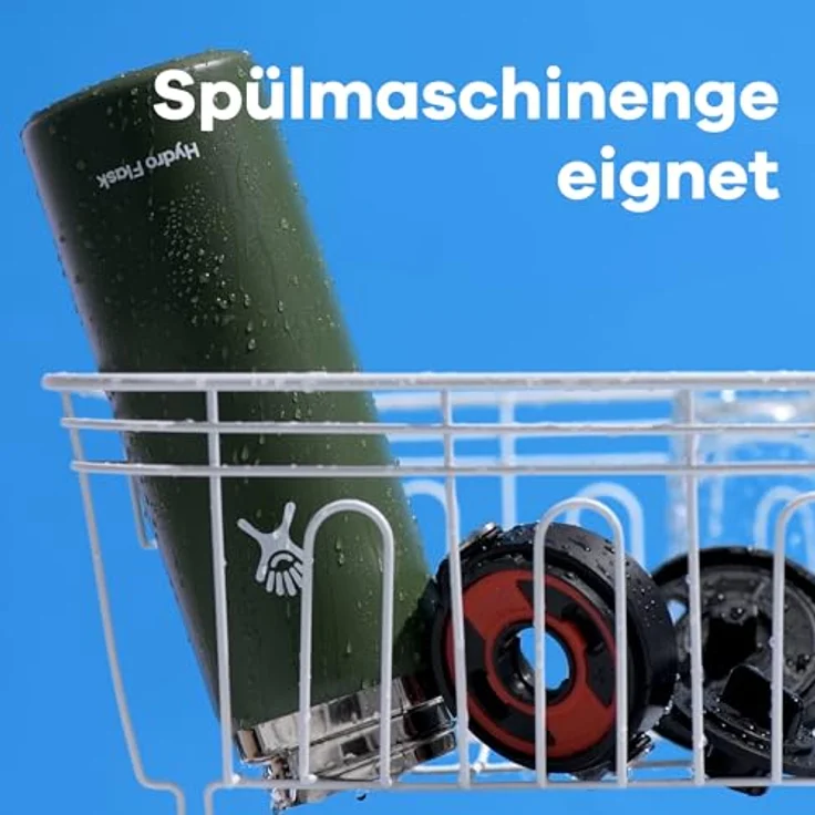 Hydro Flask Reise-Kaffeeflasche , Edelstahl und vakuumisoliert, große Öffnung mit auslaufsicherem Flex Sip-Deckel, White, 473 ml (16 oz) – Bild 6