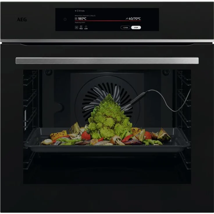 AEG Serie 9000 TT9PB83FAT Einbaubackofen, 71 L, 19 Beheizungsarten, AutoClean, SoftClosing, WLAN, 3500 W, A++ (Versandkostenfrei)