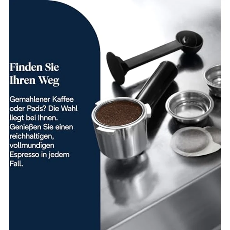 De'Longhi Dedica Style EC685.TB, Espressomaschine mit manuellem Milchaufschäumer, Titanschwarz – Bild 8