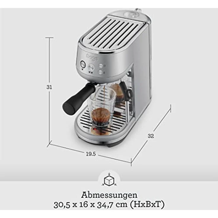 SAGE SES450 the Bambino Espressomaschine Black Truffle – Bild 6