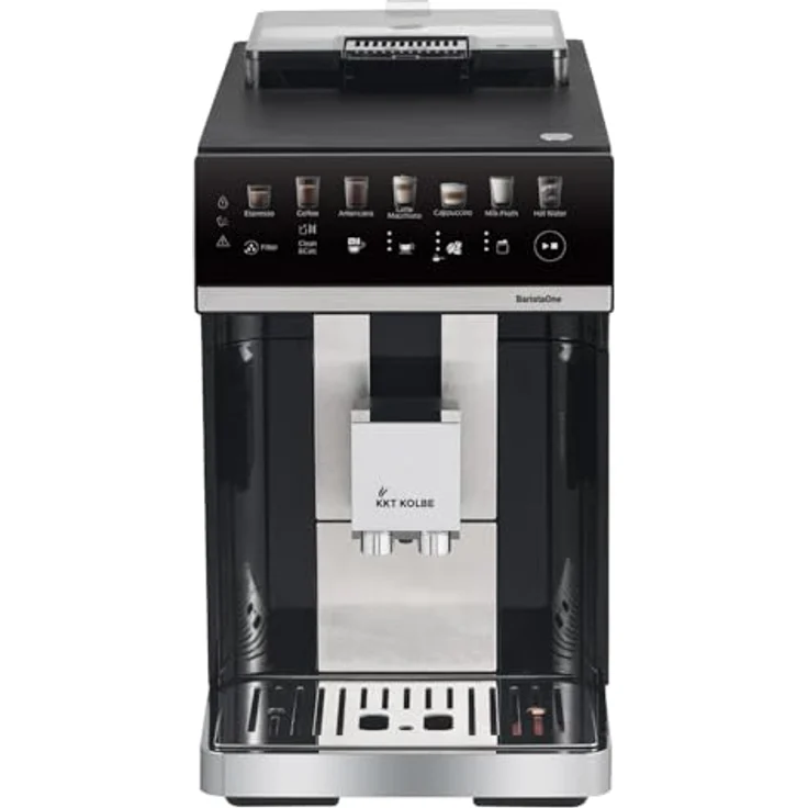 KKT KOLBE Kaffevollautomat Barista One, 15 Bar, 7-stufiges Mahlwerk, Touchscreen, Milchbehälter und Milchschaumdüse, 2 Tassen, automatische Reinigung – Bild 3
