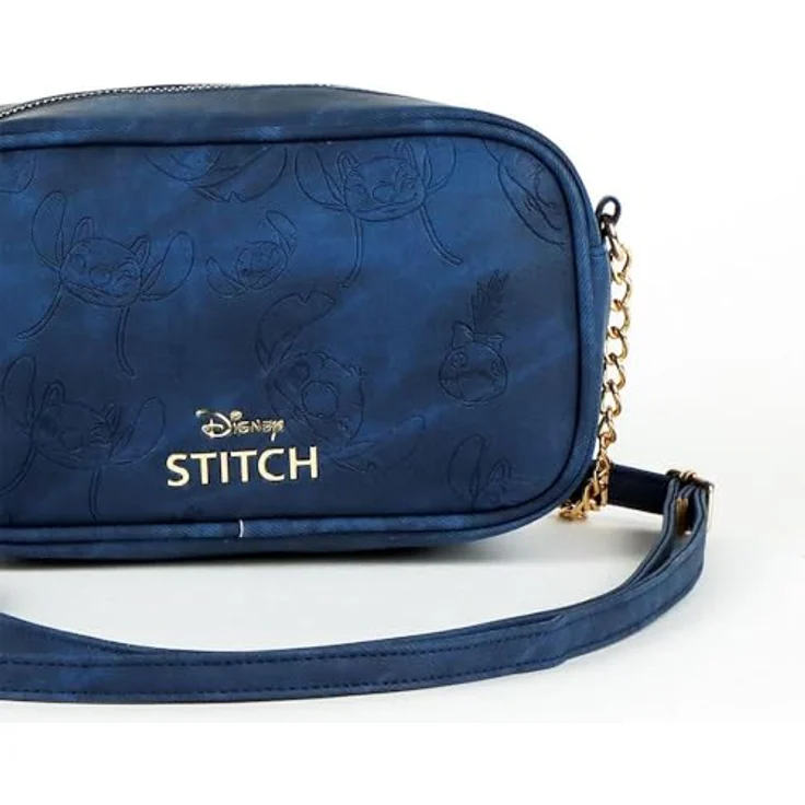 Cerda Disney Stitch Umhängetasche, Kunstleder Taschen für Damen, 23 × 16 × 8 cm, leicht und stilvoll – Bild 3